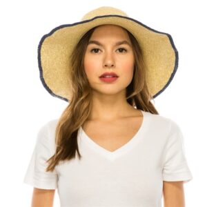 Dynamic Asia Crochet Sun Hat w/ Color Edge